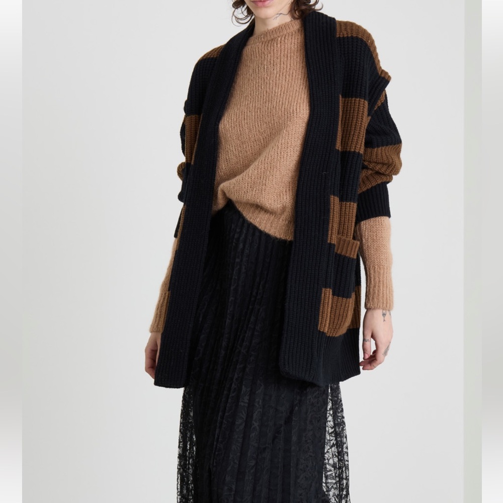 NWT Max Mara Runway AW24 Wool & Cashmere Coat Cardigan Sz: Medium Fall/Winter